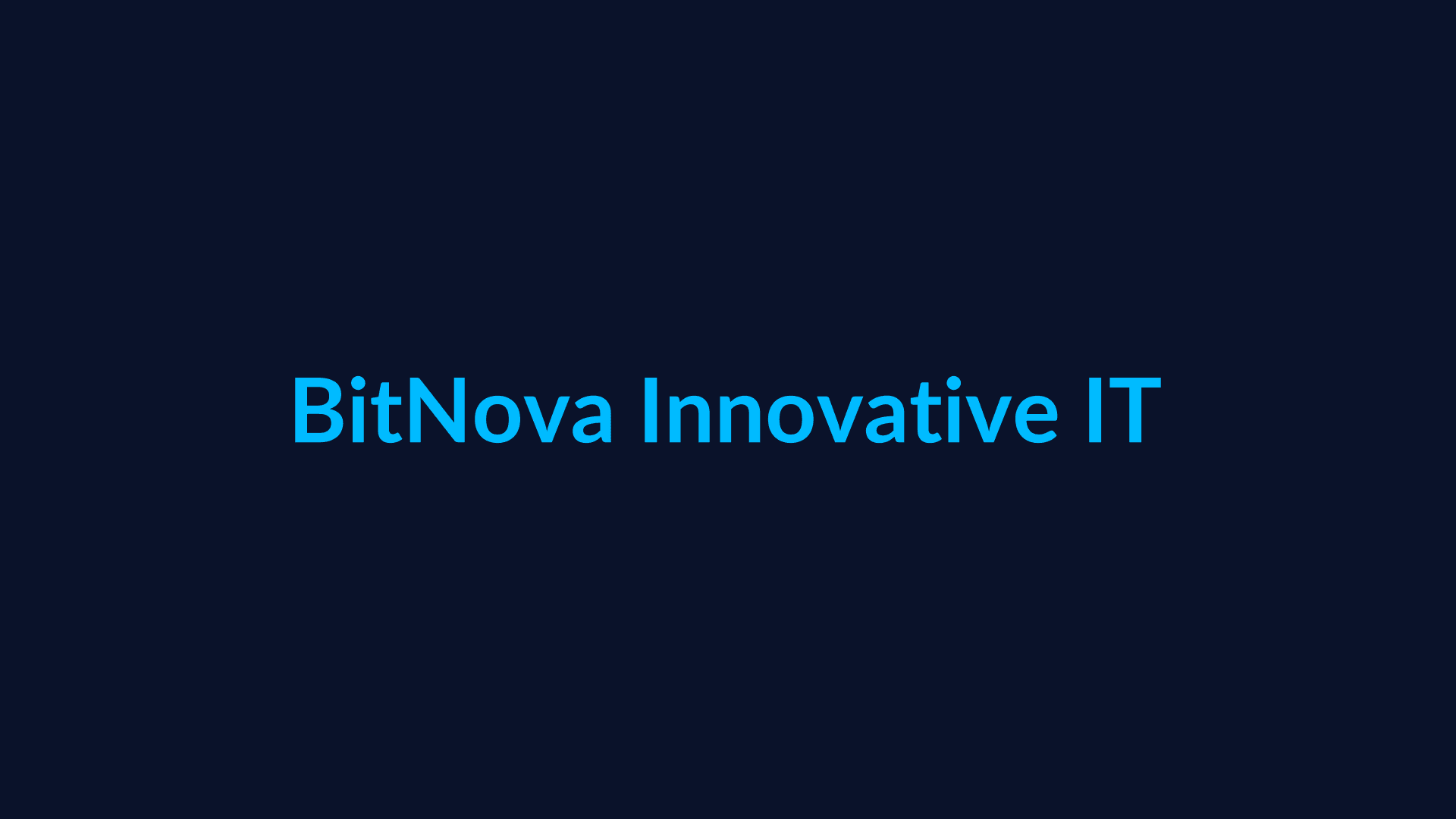 BitNova It Tech Solutions 